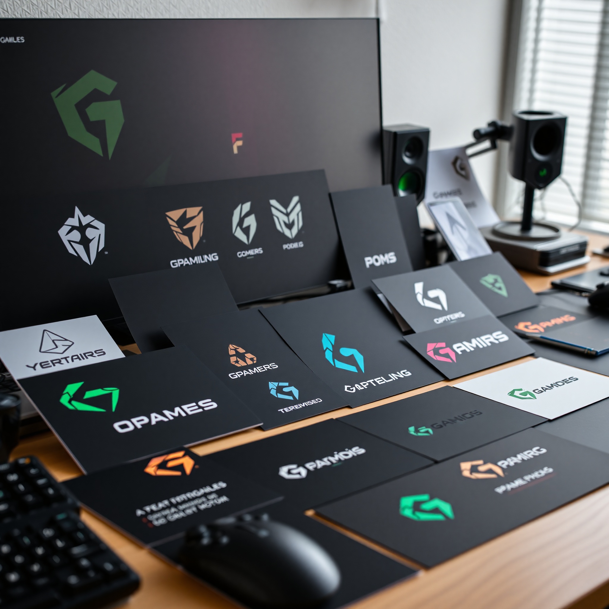 Logos de marcas de videojuegos españolas con diseño contemporáneo y tipografía audaz