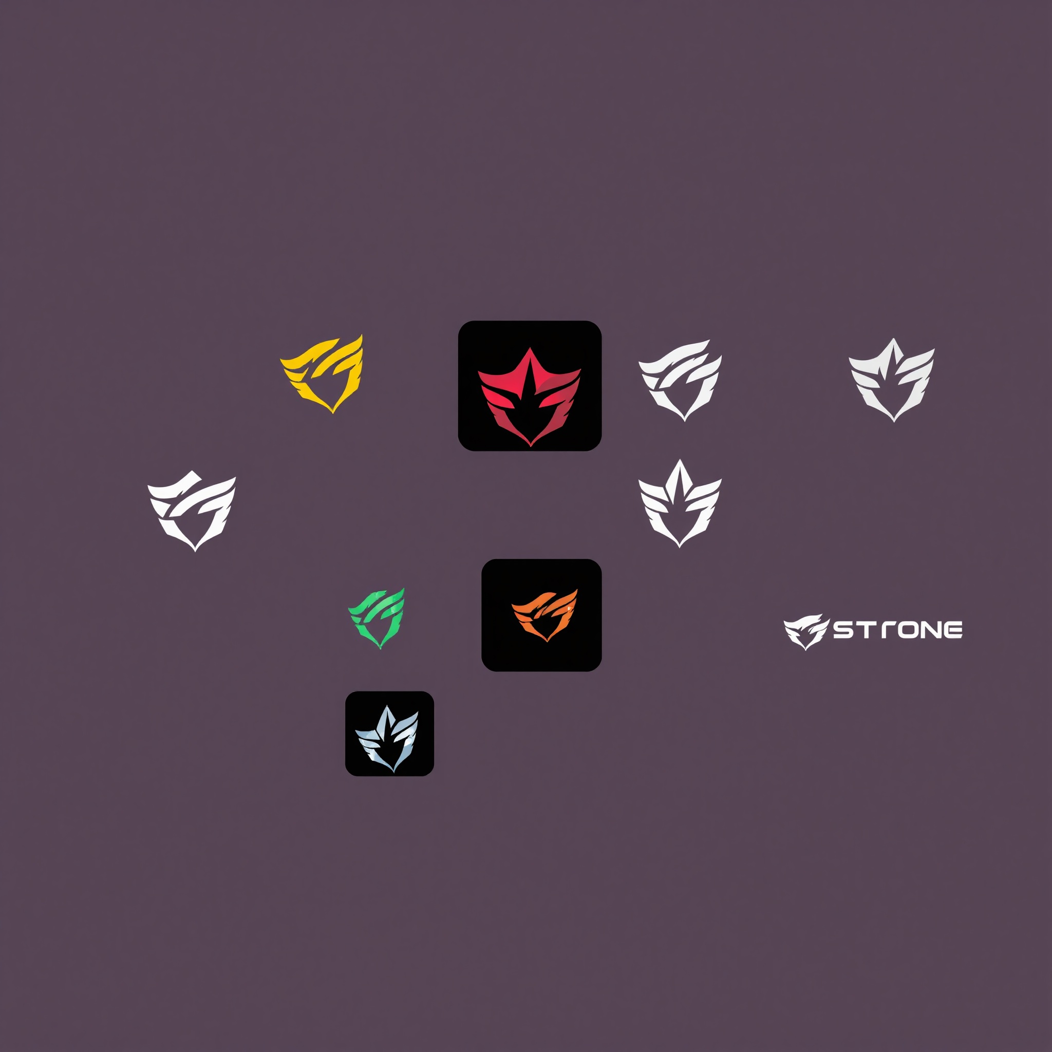 Logo y branding de estudio de videojuegos español, identidad visual profesional